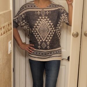 LAST CHANCE | Charming Charlie | Aztec top